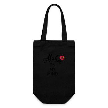 Aloha on my mind - Geschenkbeutel für Flaschen - Schwarz - Vorne