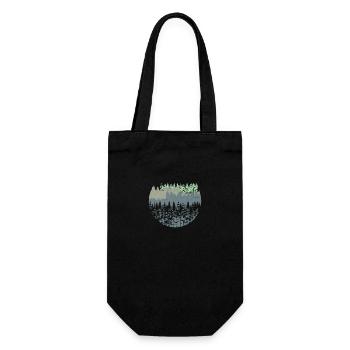 Arbres de la forêt naturelle - Sac à bouteille - noir - Devant