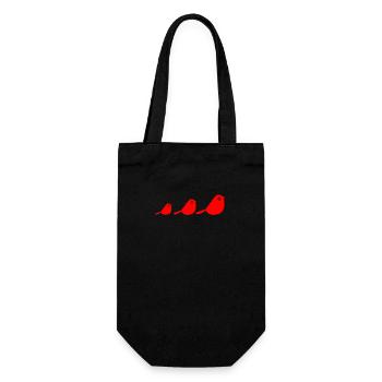 Des oiseaux - Sac à bouteille - noir - Devant