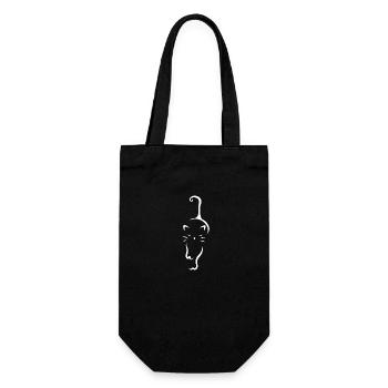 Chat animaux de compagnie chats tomcat animal chatons - Sac à bouteille - noir - Devant