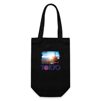 Tokyo Tokyo Japan Asia Pagoda Mountain Mountain - Gift Bag for Bottles - black - Front