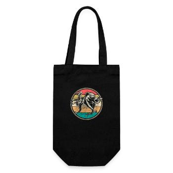 Octopus Cthulhu Ocean Gift - Gift Bag for Bottles - black - Front