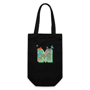 e 4 papillons m - Sac à bouteille - noir - Devant