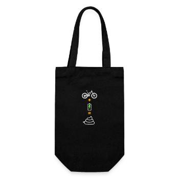Anti e-bike no motor no battery bike plus - Gift Bag for Bottles - black - Front