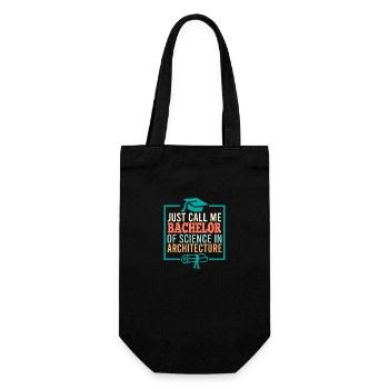 Bachelor of Science in Architecture Degree 2021 - Gift Bag for Bottles - black - Front