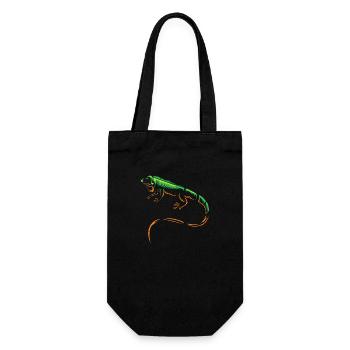 iguana - Gift Bag for Bottles - black - Front