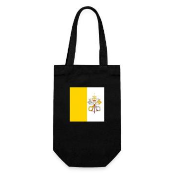 Drapeau de la Cité du Vatican, cadeau d’État papal catholique - Sac à bouteille - noir - Devant