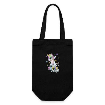 Master cadeau de fête de la licorne - Sac à bouteille - noir - Devant