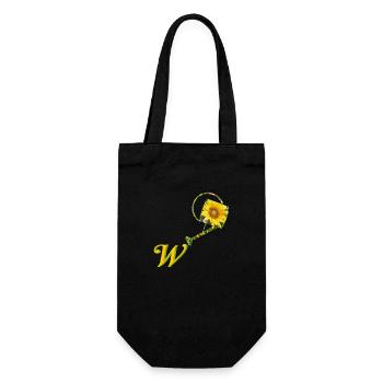 pouring can w - Gift Bag for Bottles - black - Front