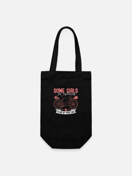 Bicycle city bike athlete gift idea - Gift Bag for Bottles - black