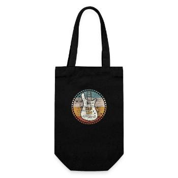 Bass guitarist orchestra gift - Gift Bag for Bottles - black - Front