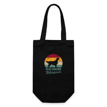 Flat Coated Retriever Whisperer - Gift Bag for Bottles - black - Front