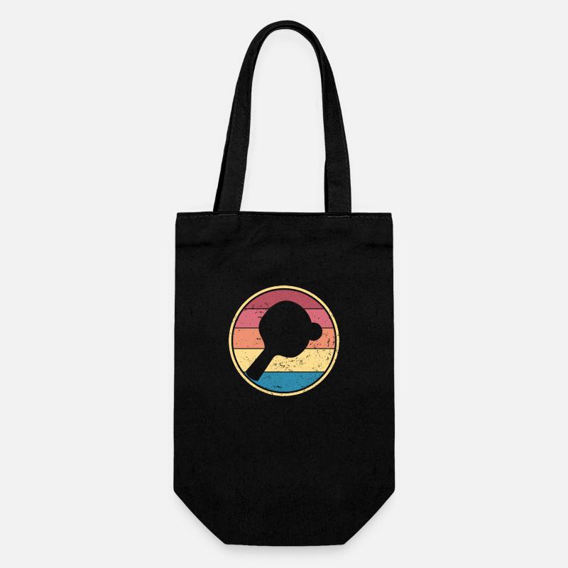 Jouer au ping-pong Vintage - Sac à bouteille - noir