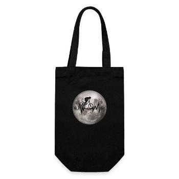Crazy MTB Moon Heartbeat - Gift Bag for Bottles - black - Front