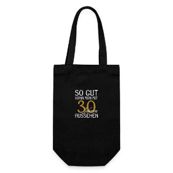 30 Geburtstag - Geschenkbeutel für Flaschen - Schwarz - Vorne