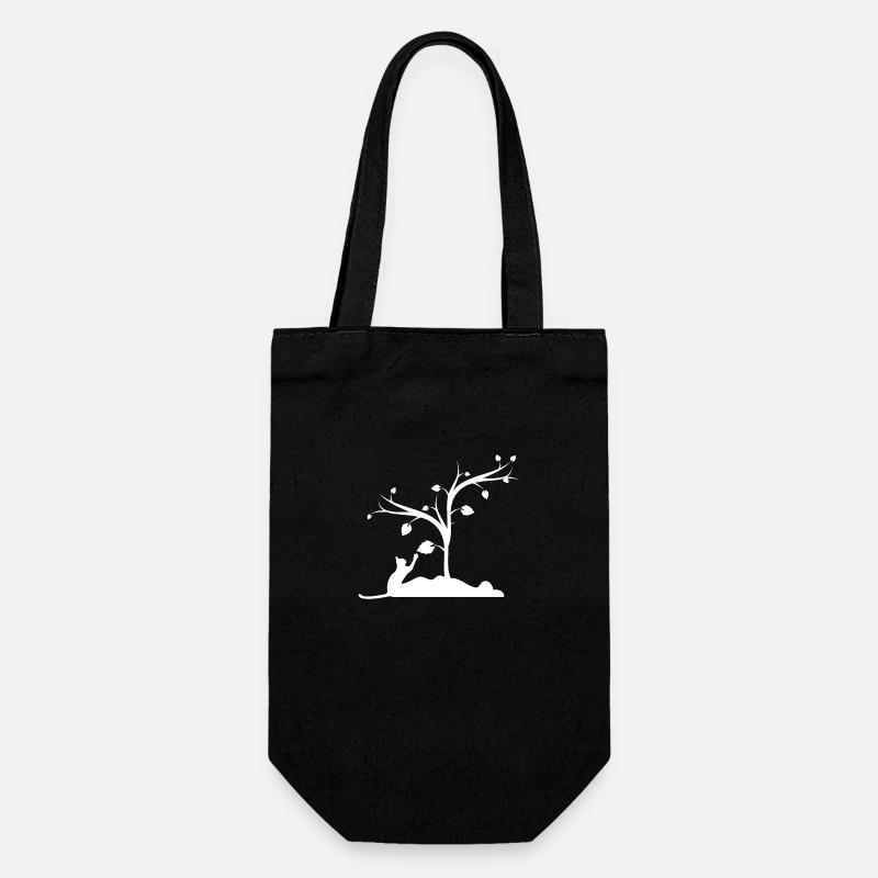 Chat - Sac à bouteille - noir