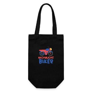 Motorrad Motiv Kinder Jungen - Nachwuchs Biker - Geschenkbeutel für Flaschen - Schwarz - Vorne