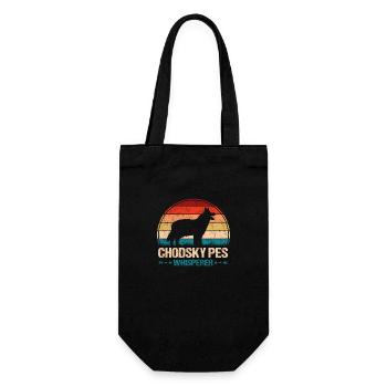 Chodsky Pes Bohemian Shepherd Whisperer - Gift Bag for Bottles - black - Front