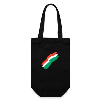 Oman Fahne Farben - Geschenkbeutel für Flaschen - Schwarz - Vorne