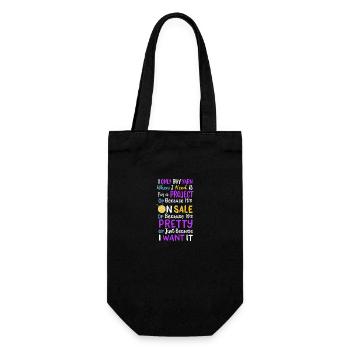 Tricot tricoter la laine - Sac à bouteille - noir - Devant
