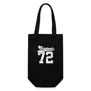 54TH BIRTHDAY 1972 ORIGINAL 72 - Gift Bag for Bottles - black - Front