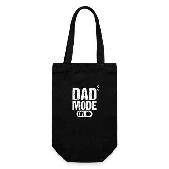 Dad 3 father-to-be Dad three kids Fashion On - Gift Bag for Bottles - black - Front