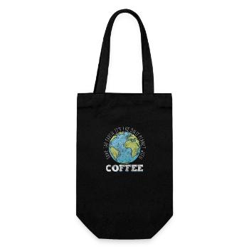Nature Conservation Climate Change Recycling - Gift Bag for Bottles - black - Front