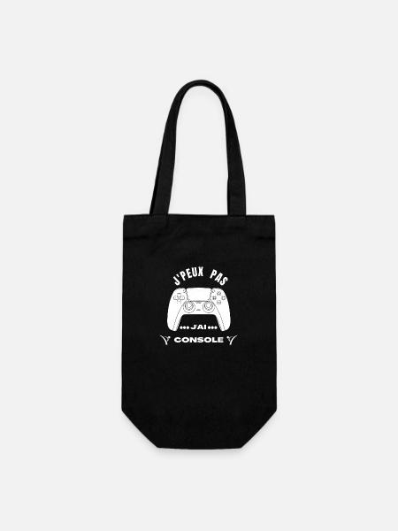 J’peu Pas j’Ai Console - Sac à bouteille - noir