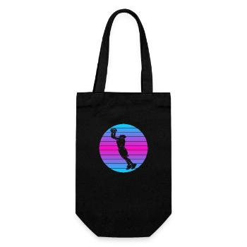Basketball Basketball Retro Basketball Lovers - Gift Bag for Bottles - black - Front