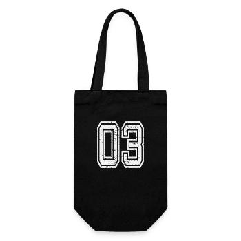 03 Afyon used look white - Gift Bag for Bottles - black - Front
