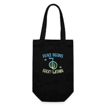 Gifts for Reiki Masters - Gift Bag for Bottles - black - Front
