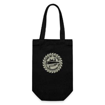 Carpentry craft | Carpenter Joinery Gifts - Gift Bag for Bottles - black - Front