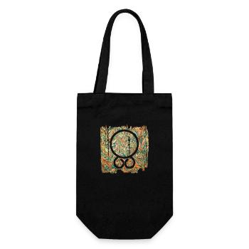 trollkreuz e 20 - Geschenkbeutel für Flaschen - Schwarz - Vorne