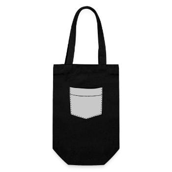 Conception de poche de poitrine vide - Sac à bouteille - noir - Devant