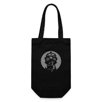 Freetekno - Gift Bag for Bottles - black - Front