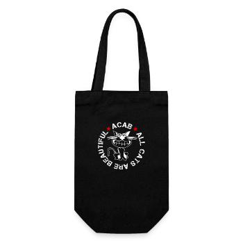 all cats are beautiful - Gift Bag for Bottles - black - Front