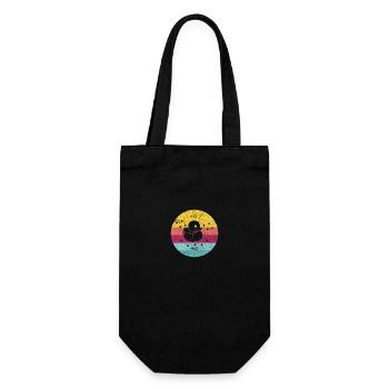 Bath Duck Retro - Gift Bag for Bottles - black - Front