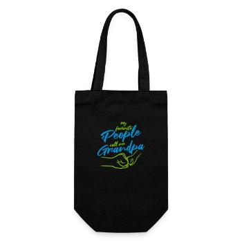 People Call Me Grandpa - Gift Bag for Bottles - black - Front