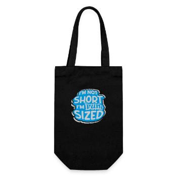 Not short fun sized - Gift Bag for Bottles - black - Front