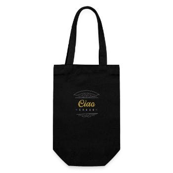 Ciao cacao dicton amusant pour les fans de chocolat - Sac à bouteille - noir - Devant