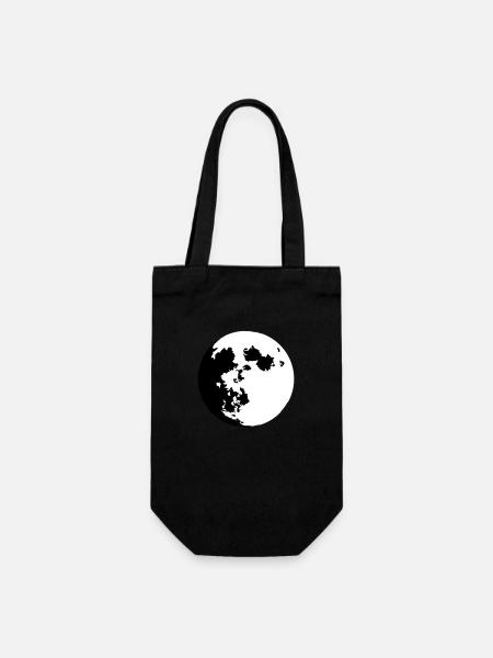 Moon (color customizable) - Gift Bag for Bottles - black