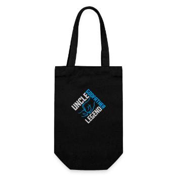 Uncle Godfather Legend Zitat - Geschenkbeutel für Flaschen - Schwarz - Vorne
