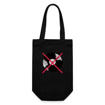 Forbidden Vinyl Record Music - Gift Bag for Bottles - black - Front