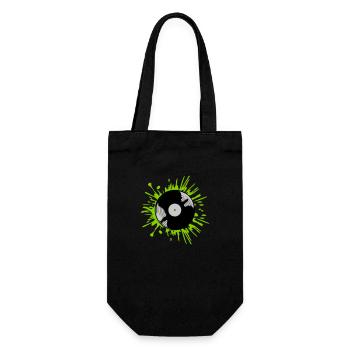Color blobs vinyl record drops - Gift Bag for Bottles - black - Front