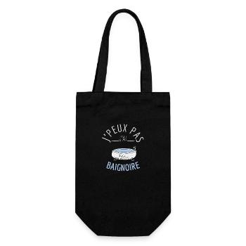 J'Peux Pas J'Ai Baignoire - Sac à bouteille - noir - Devant