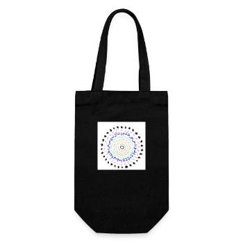 Arabic letters - Gift Bag for Bottles - black - Front