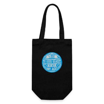 to act my age - Gift Bag for Bottles - black - Front