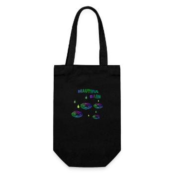 Beautiful Rain - Gift Bag for Bottles - black - Front