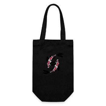 2 Poissons Koi Nishikigoi - Sac à bouteille - noir - Devant