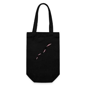 Many Koi Fish Nishikigoi - Gift Bag for Bottles - black - Front